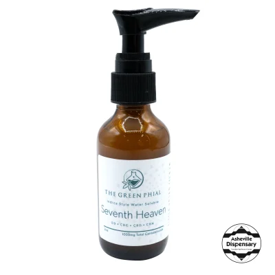Indica Delta 9 water soluble tincture "Seventh Heaven" - The Green Phial