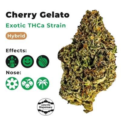 cherry gelato thca flower Effects Relaxed, Hungry, Euphoric Nose & Taste Sweet, Tropical, Berry