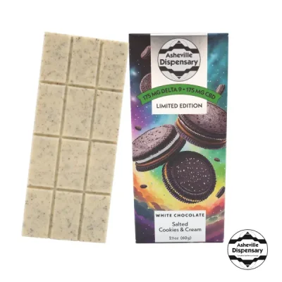 Delta 9 White Chocolate Bar - Salted Cookies and Cream